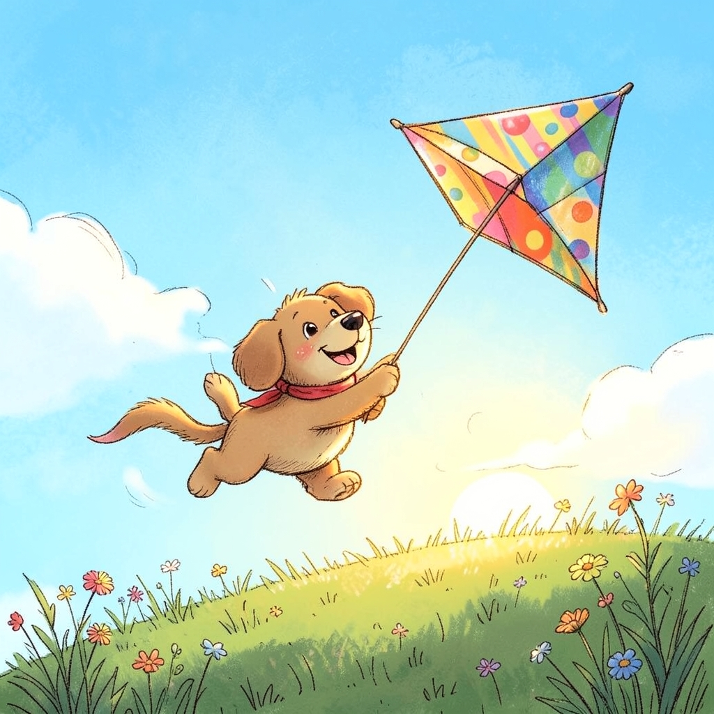 Chasing the kite